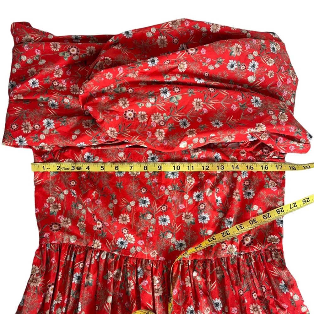 Cara Cara Red Floral Mini Dress - Picture 4 of 10